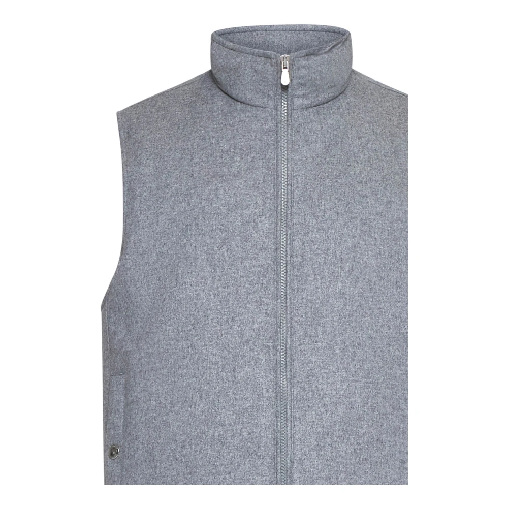 BRUNELLO CUCINELLI Luxe Wollen Jassen Collectie Gray Heren