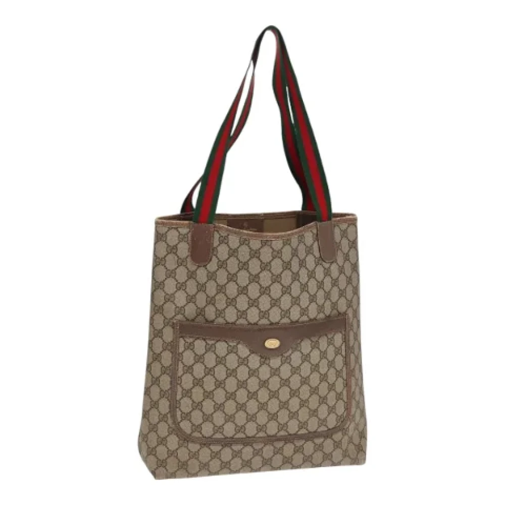 Gucci Vintage Pre-owned Leather gucci-bags Beige Dames