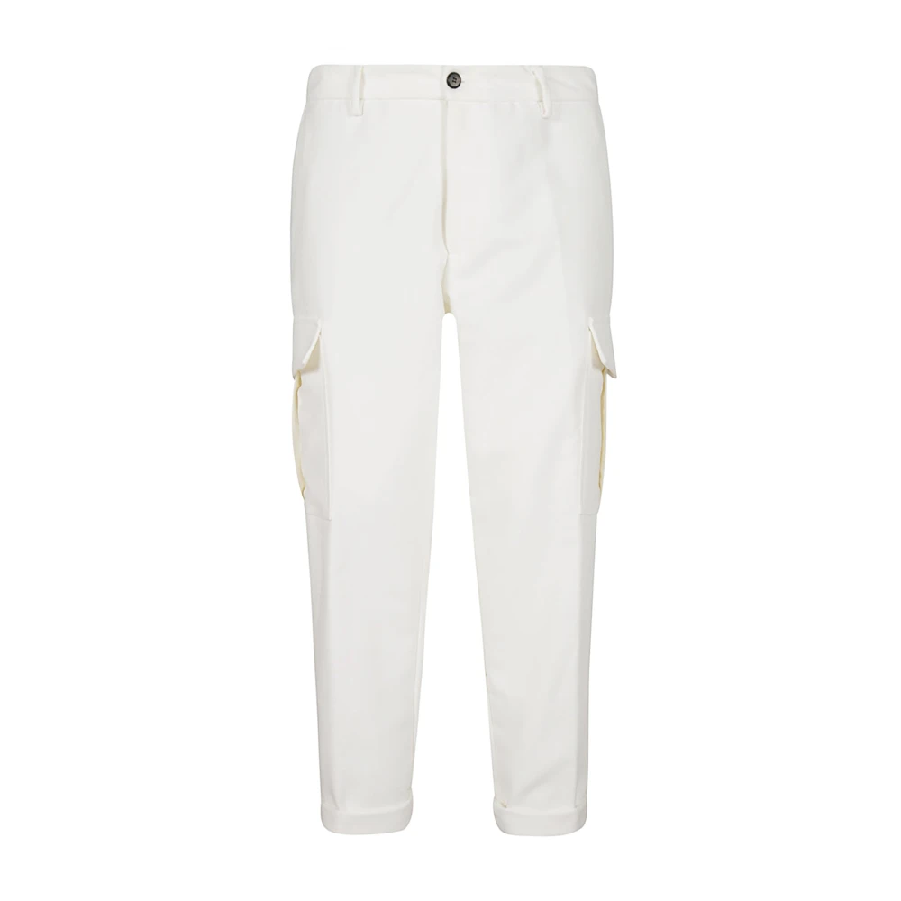 Eleventy Cargo Katoenen Broek White Heren