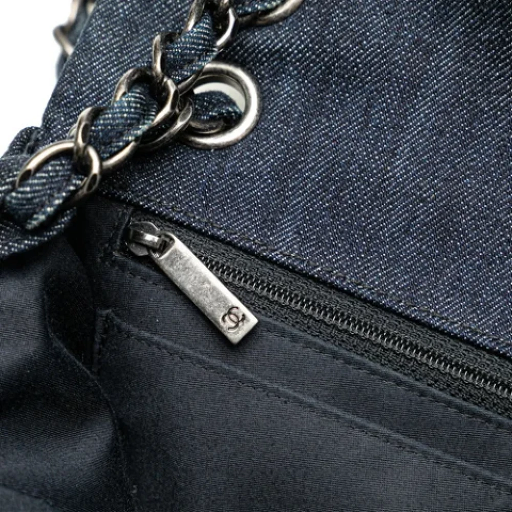 Chanel Vintage Pre-owned Denim chanel-bags Blue Dames