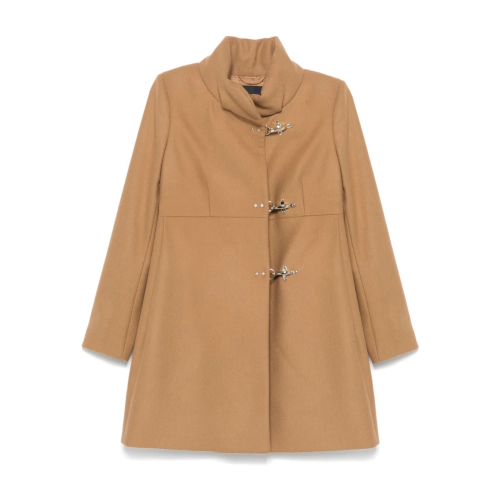 Fay Elegante Romantische Jas Brown Dames