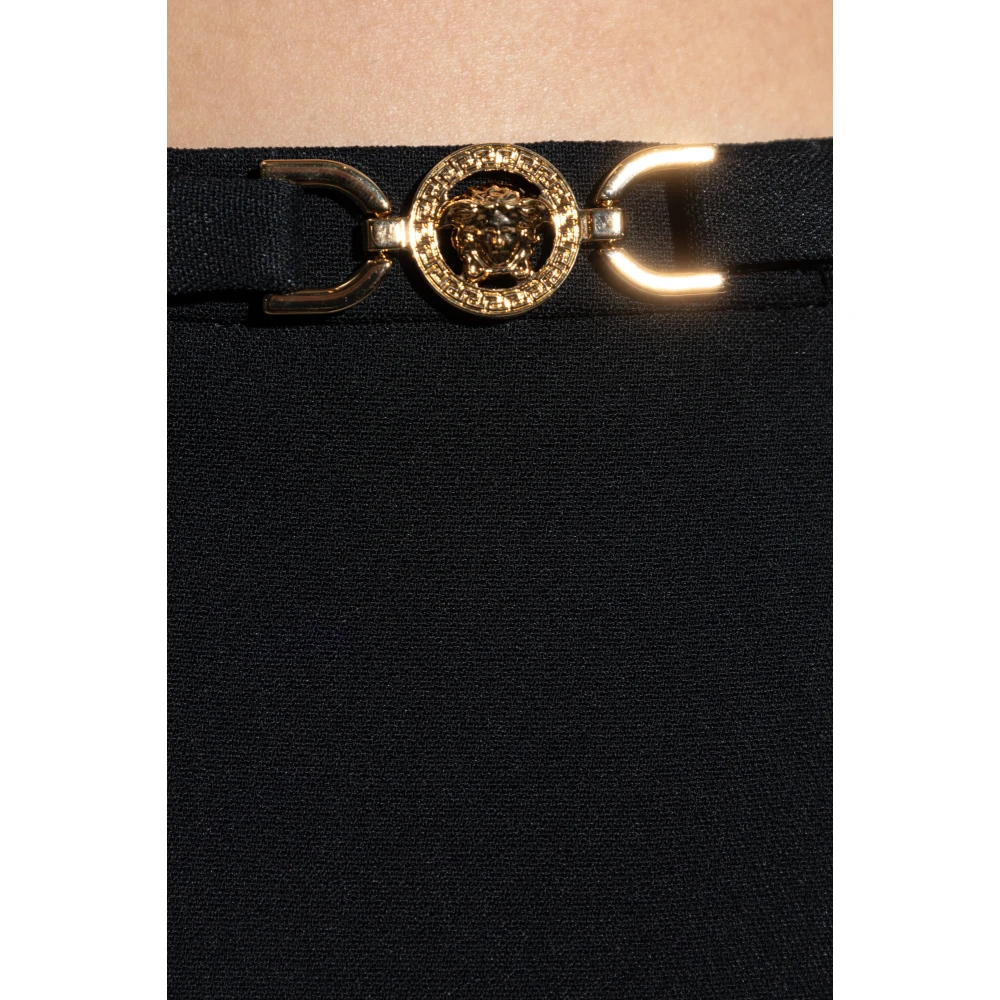 Versace Geplooide broek Black Dames