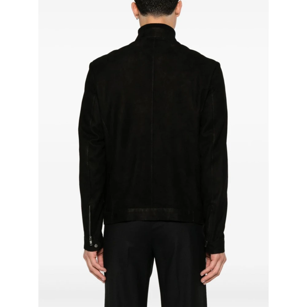 Salvatore Santoro Zwarte Stijlvolle Jassen Black Heren