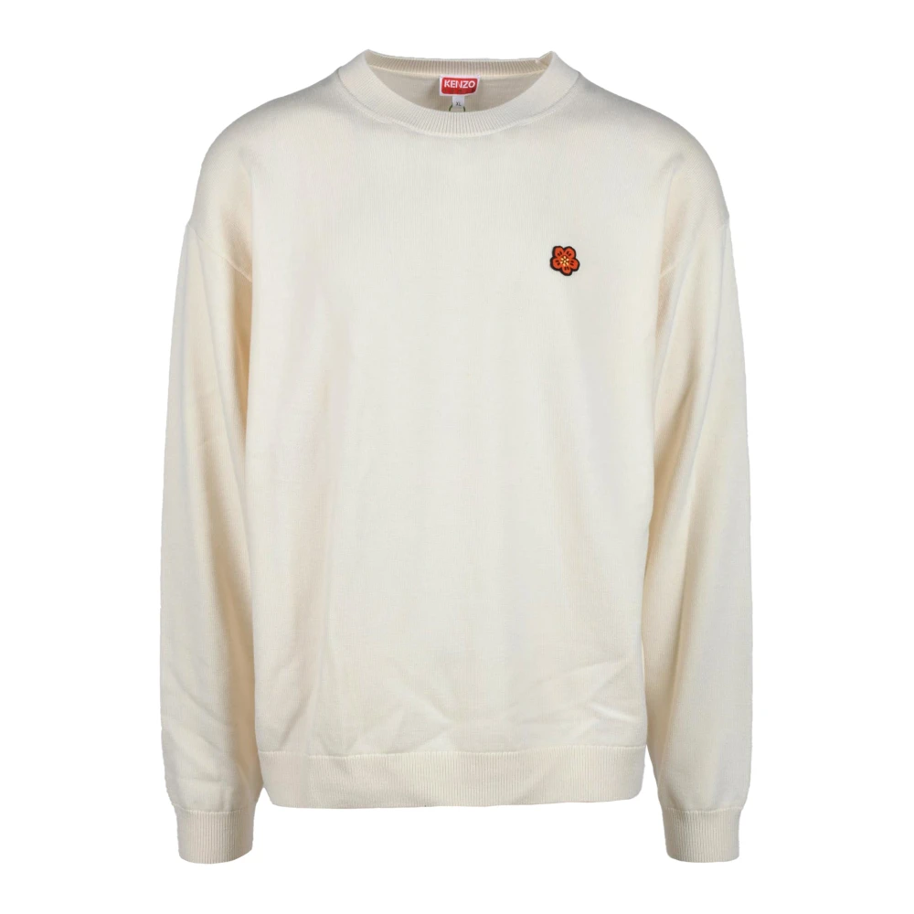 Kenzo Paris Wol Pullover Sweater White Heren