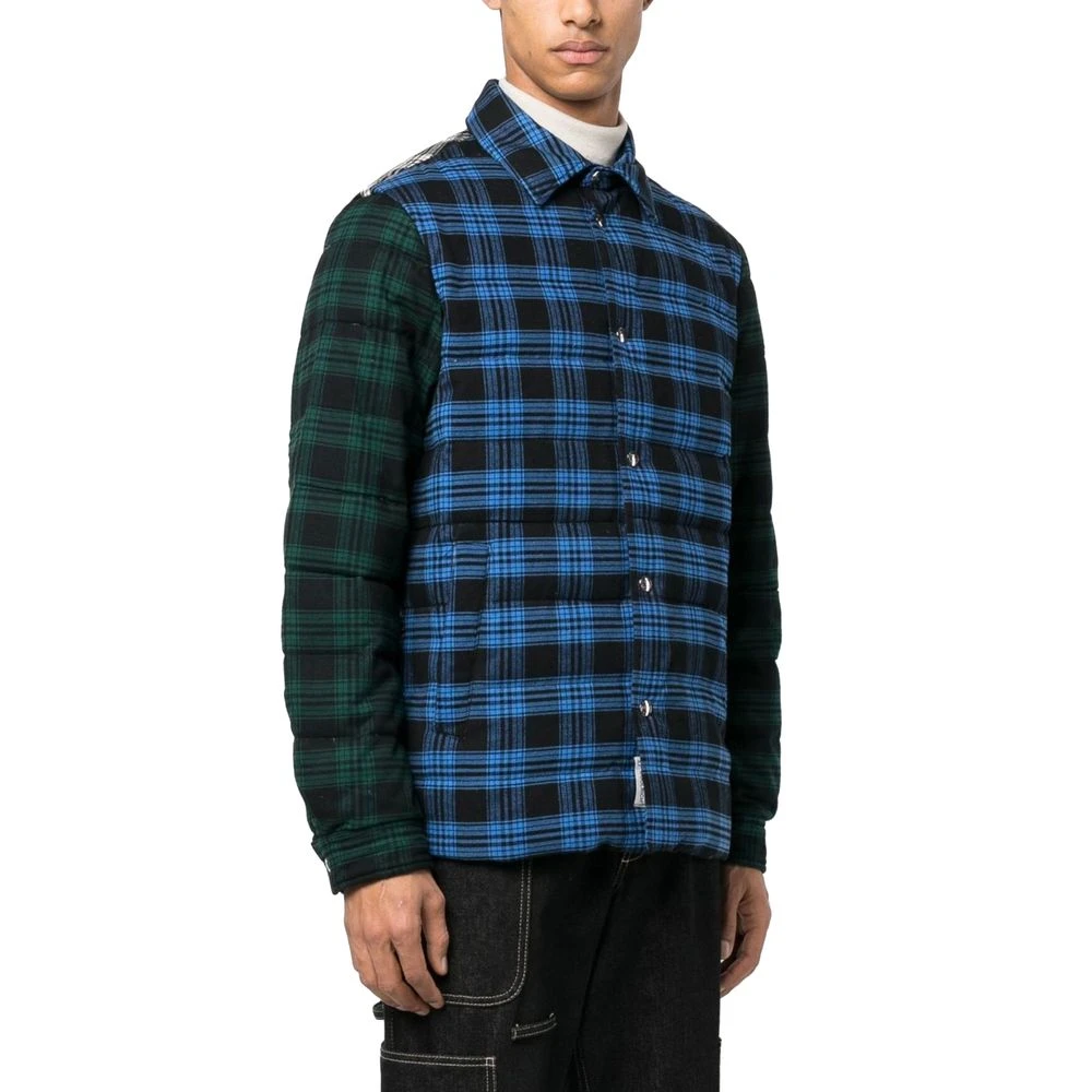 Woolrich Geruite Katoenen Jas met Vulling Multicolor Heren