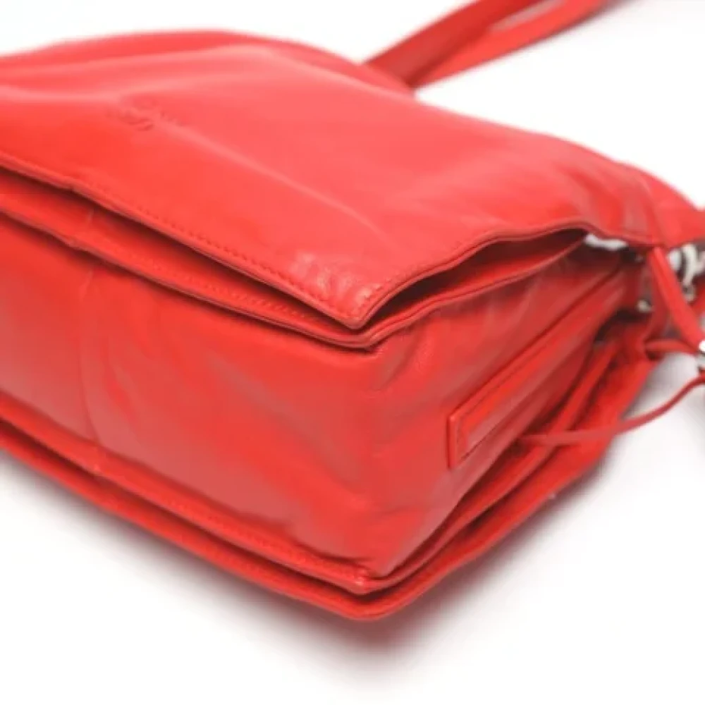 Loewe Pre-owned Fabric shoulder-bags Orange Dames