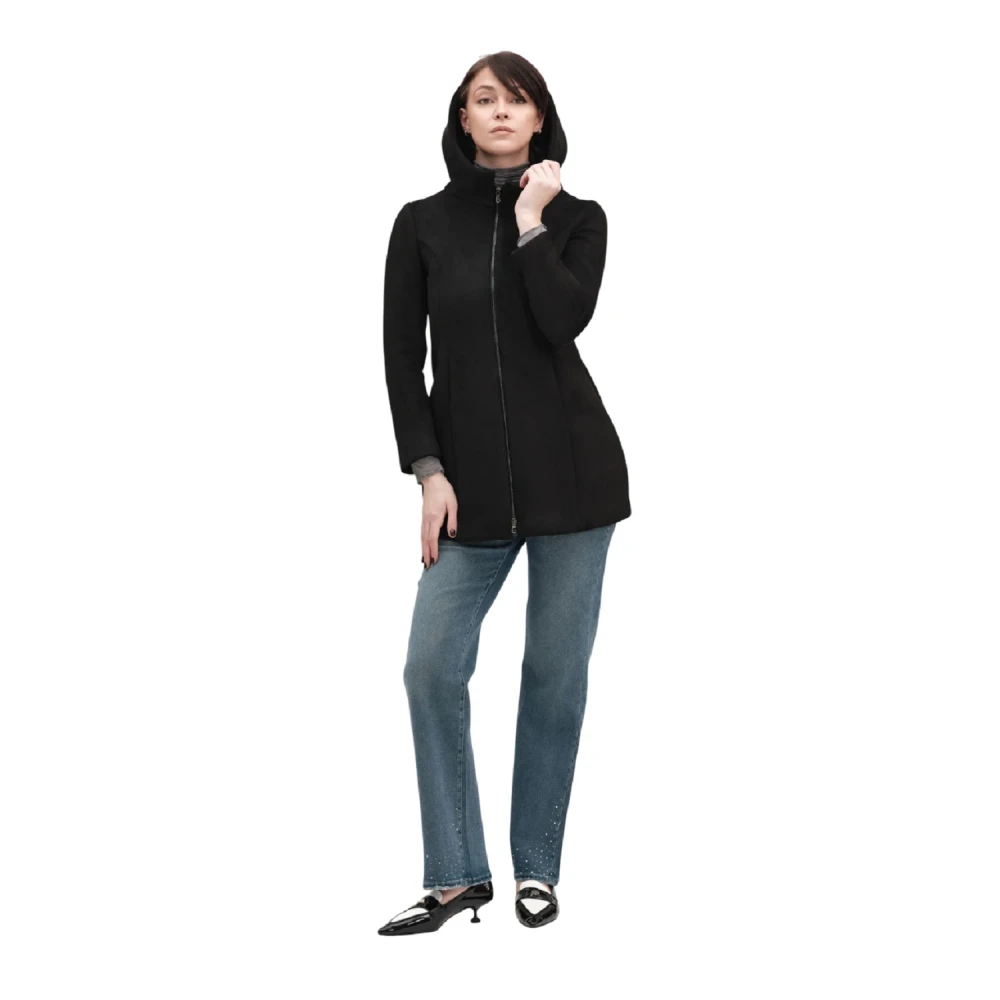 White Wise Women's Black Parkas, 3XL, Clothing Coats Aw25