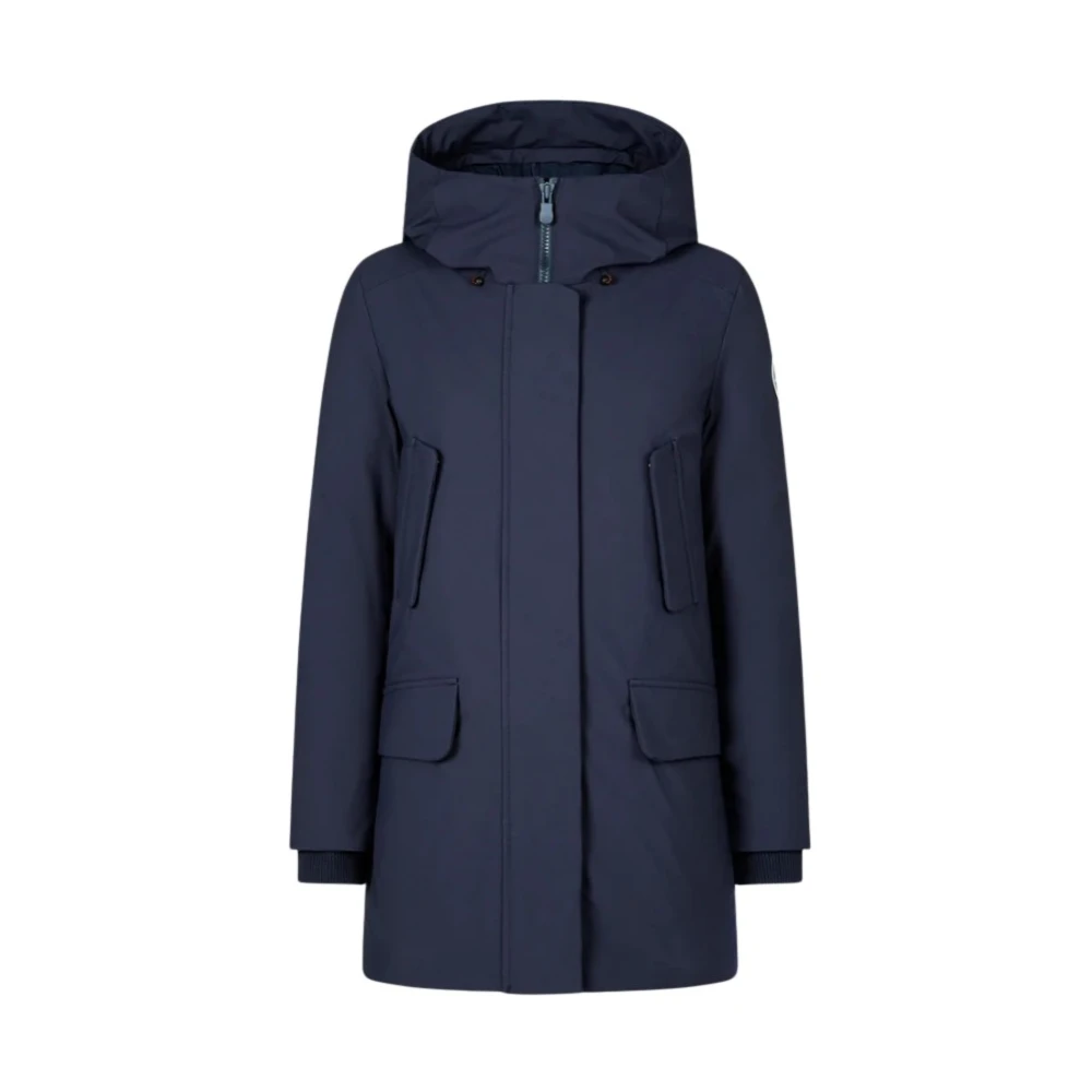 Save The Duck Blauwe Arctische Jassen voor Zonnige Dagen Blue Dames