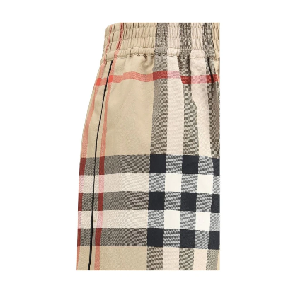 Burberry Casual geruite broek Brown Dames