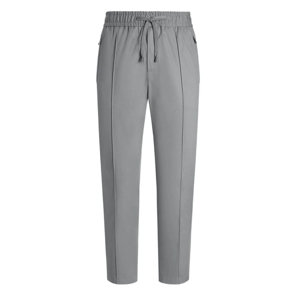 Dolce & Gabbana Men's Gray Stylish Trousers For - Slim-Fit Trousers - 2XL - Trousers