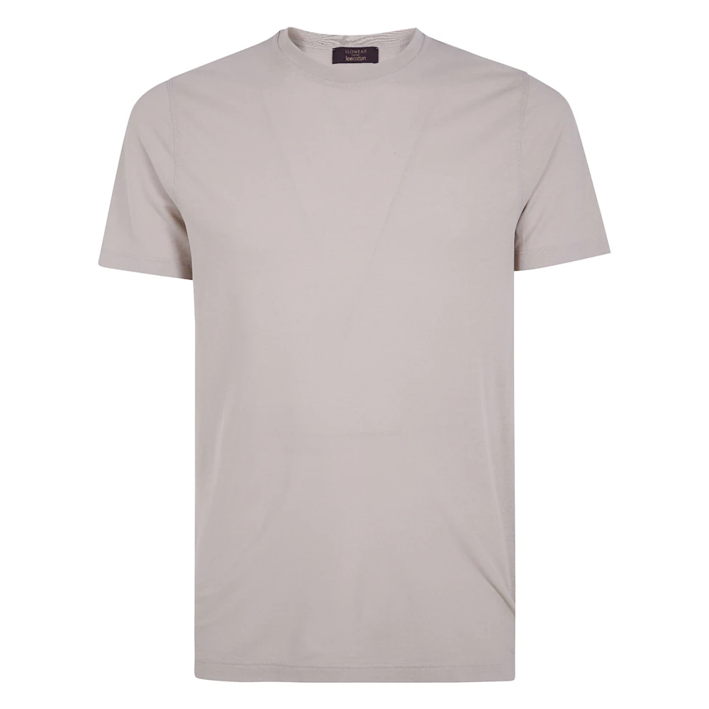 Zanone Homme Beige Tops, Taille: M T-Shirt Icecotton Coupe Slim