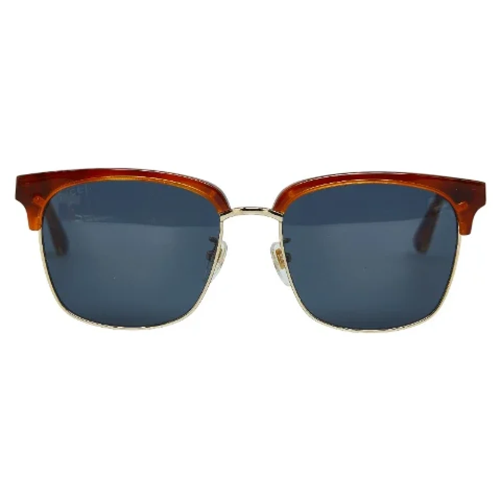Gucci Vintage Pre-owned Plastic sunglasses Brown Dames