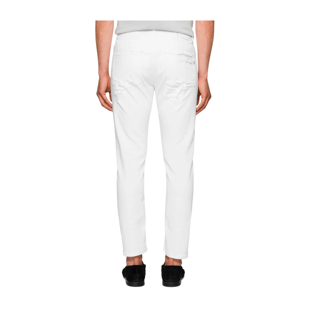 Dondup Moderne Slim Fit Carrot Jeans White Heren