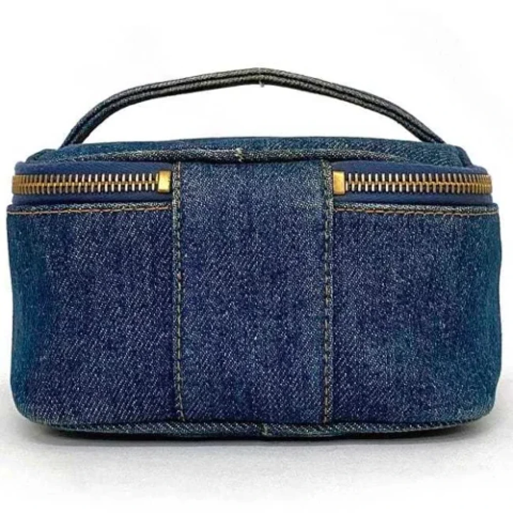 Chanel Vintage Pre-owned Denim chanel-bags Blue Dames