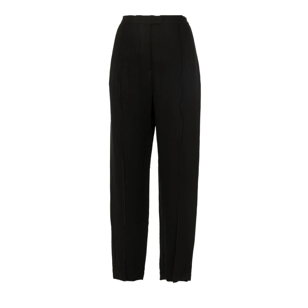 Manila Grace Elegante Palazzo Broek voor Vrouwen Black Dames