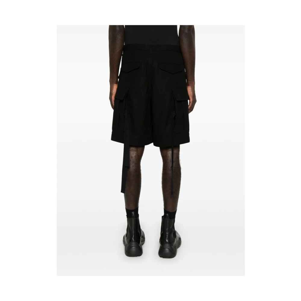 Sacai Zwarte cargobroek met zakken Black Heren