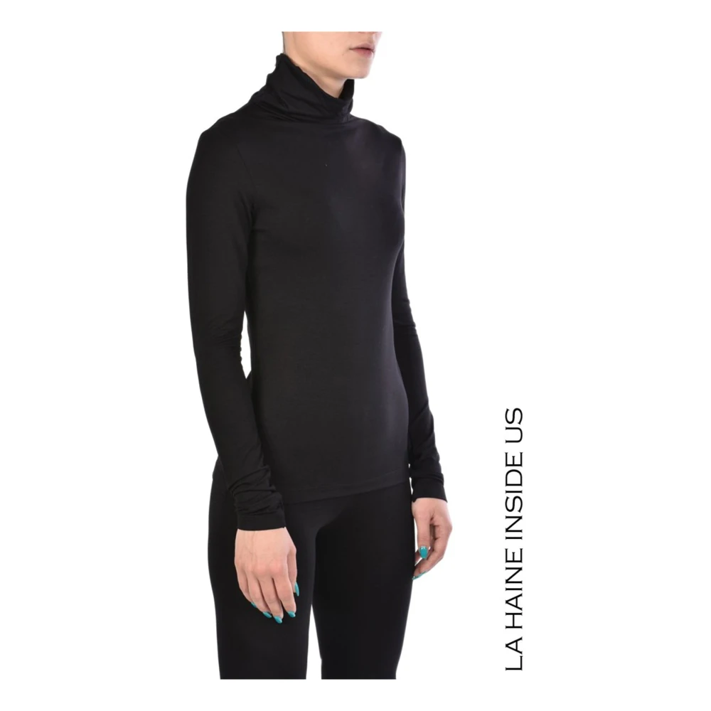 La Haine Inside Us Hoogwaardige lange mouw blouse Black Dames