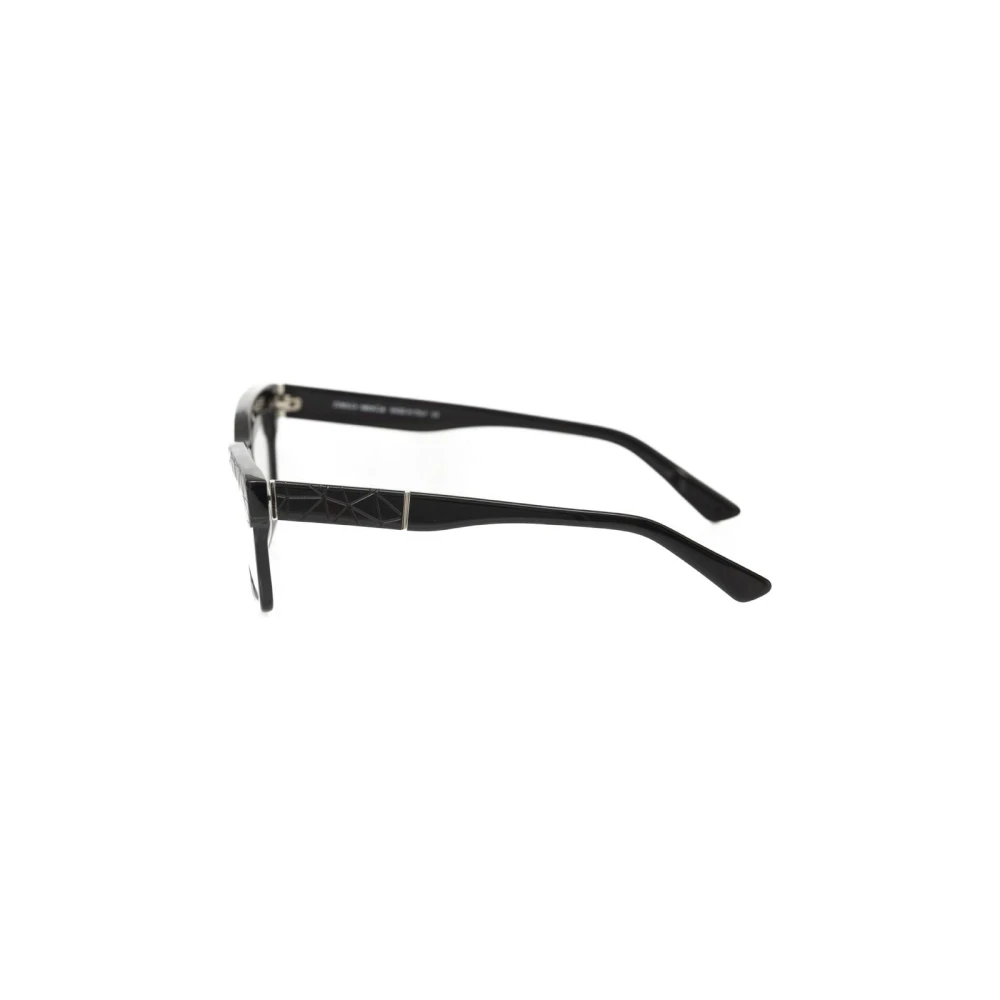 Frankie Morello Geometrische Wayfarer Bril Black Heren