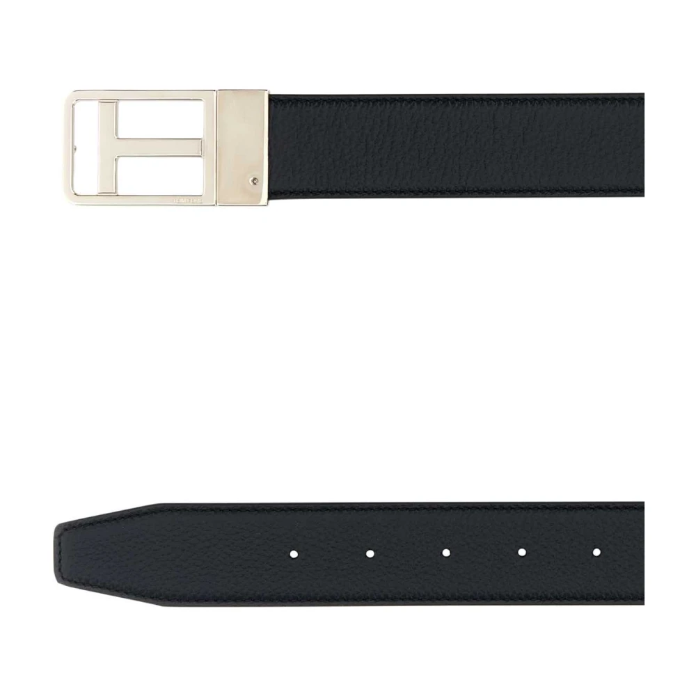 Tom Ford Midnight Blue Reversible Leren Riem Blue Heren
