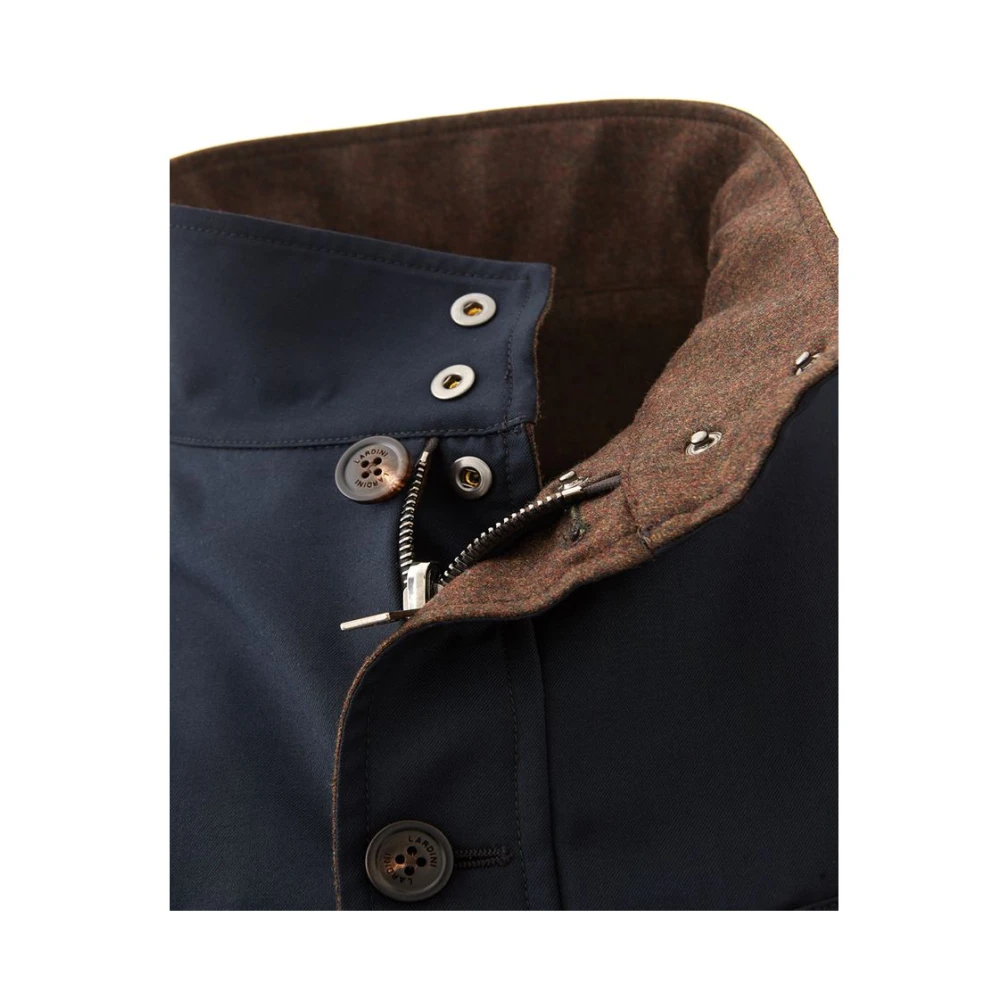 Lardini Elegante blauwe wollen jas voor mannen Blue Heren