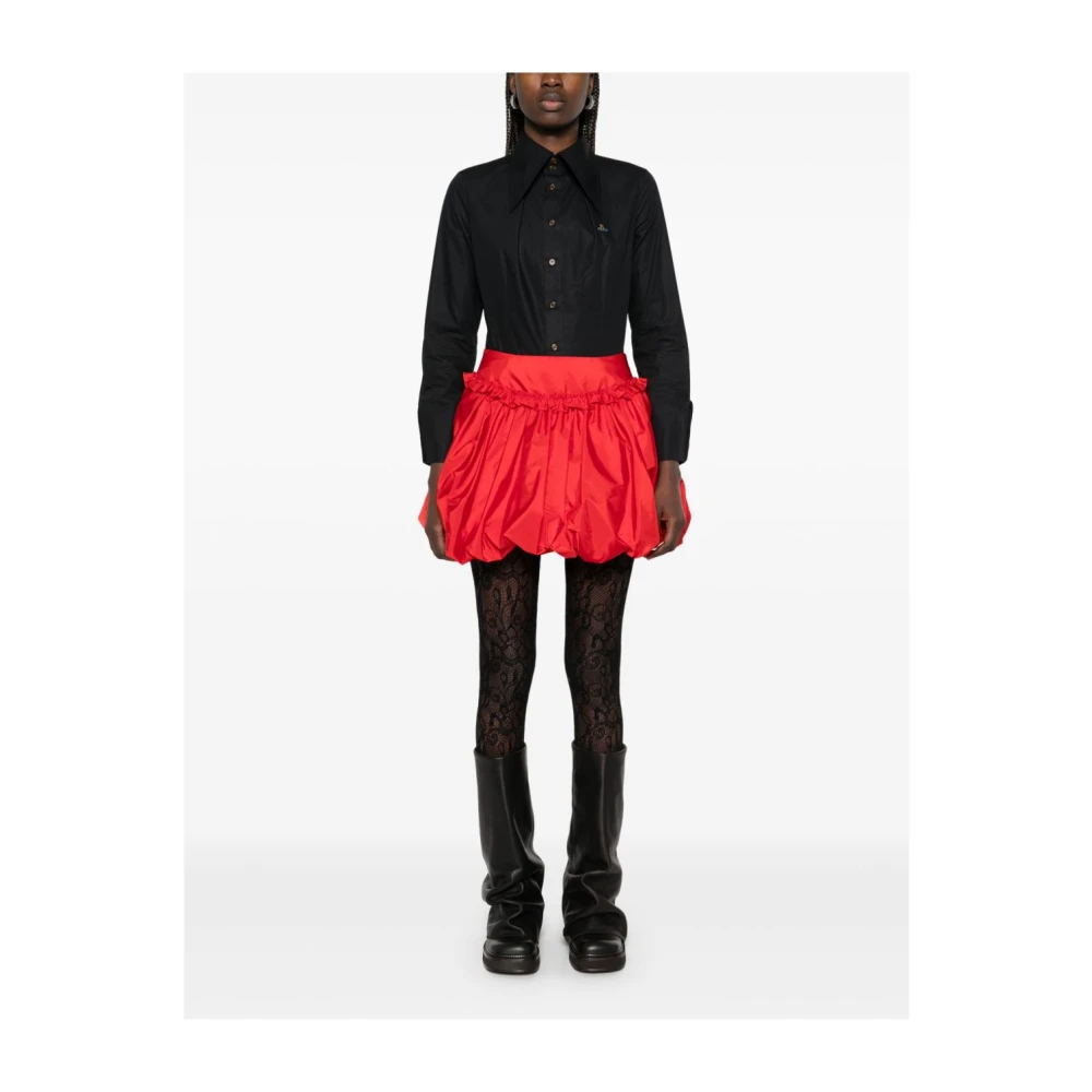 Vivienne Westwood Zwarte Button-Up Shirt met Orb Logo Black Dames