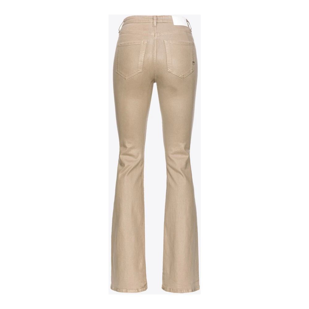 pinko Flared Jeans Beige Dames
