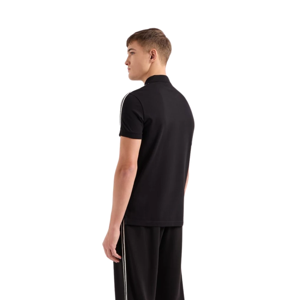 Armani Exchange Klassieke Kraag Polo Shirt Black Heren