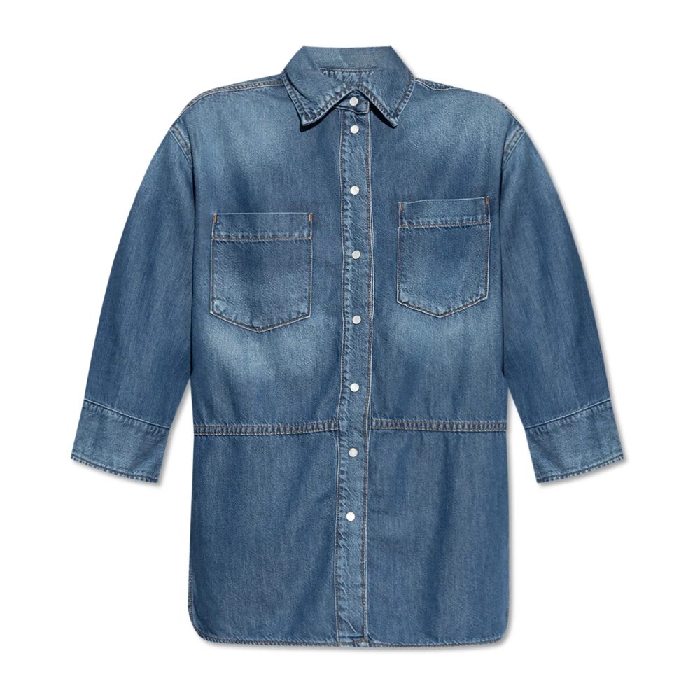 Ganni Denim overhemd Blue Dames