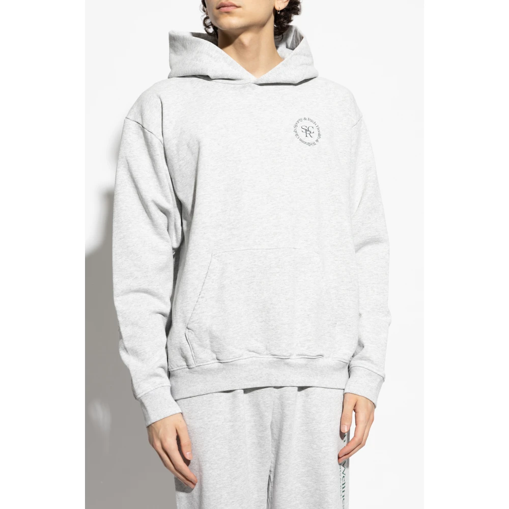 Sporty & Rich Sweatshirt met logo Gray Heren