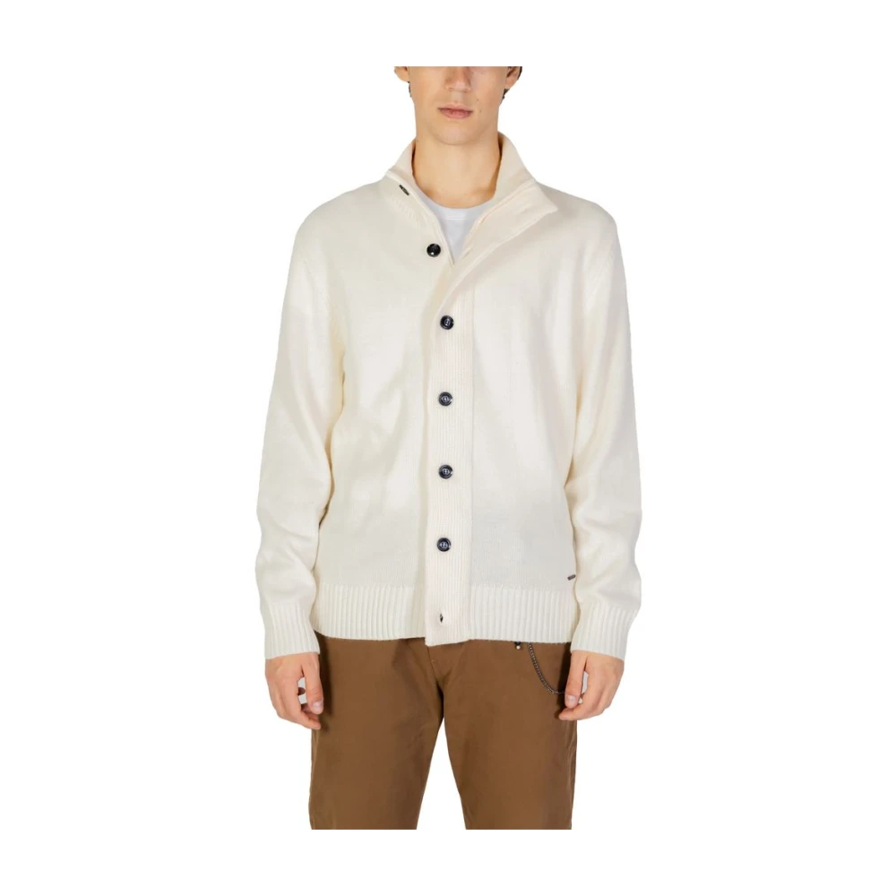 Gianni Lupo Crème Acryl Gebreide Kleding Herfst Winter Collectie Beige Heren