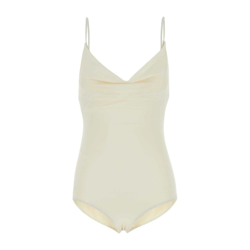 Magda Butrym Ivory Stretch Nylon Swimsuit White Dames