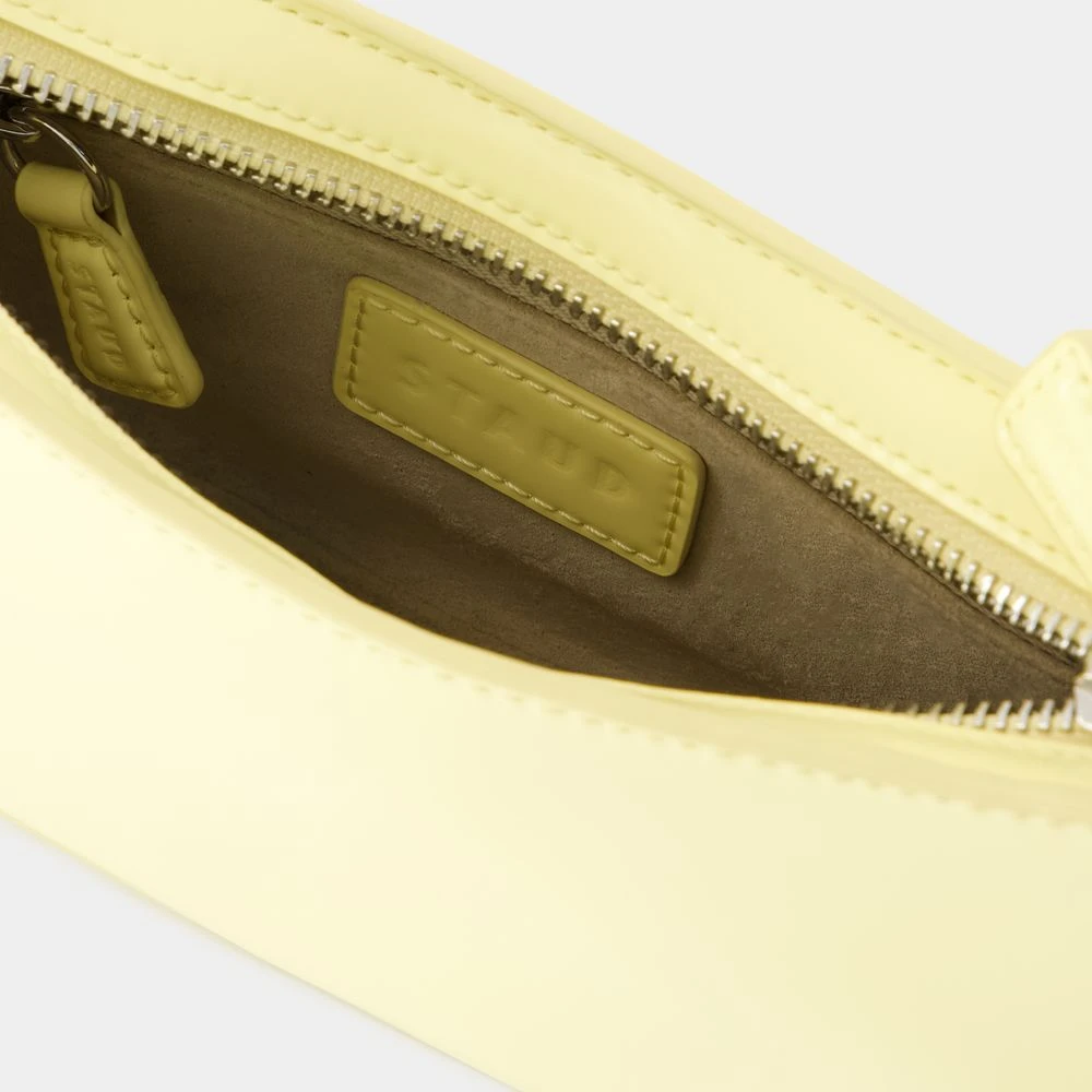 Staud Beige Leren Schoudertas met Top Handvat Beige Dames
