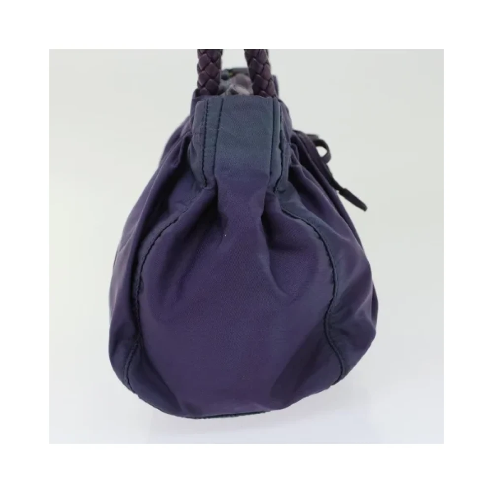 Prada Vintage Pre-owned Fabric handbags Purple Dames