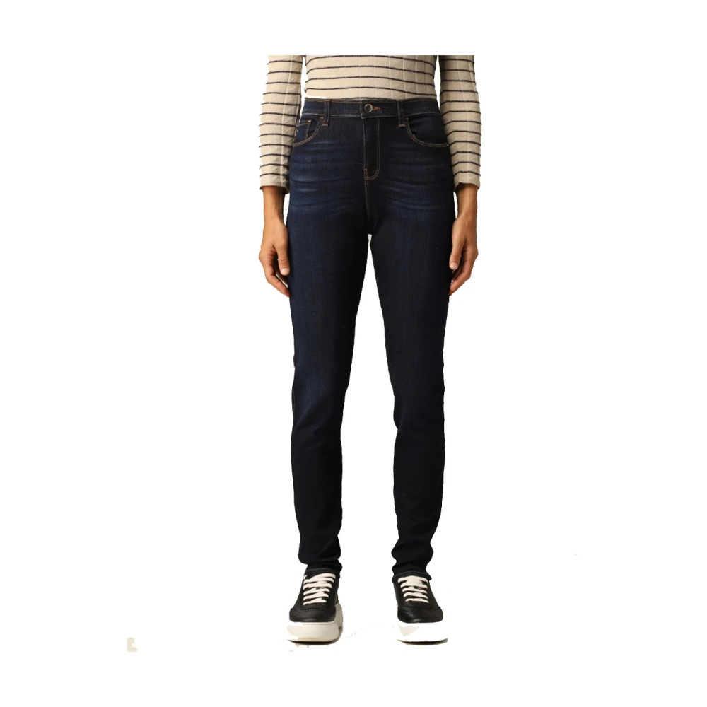 Emporio Armani Urban Chic Slim-fit Jeans Blue Dames