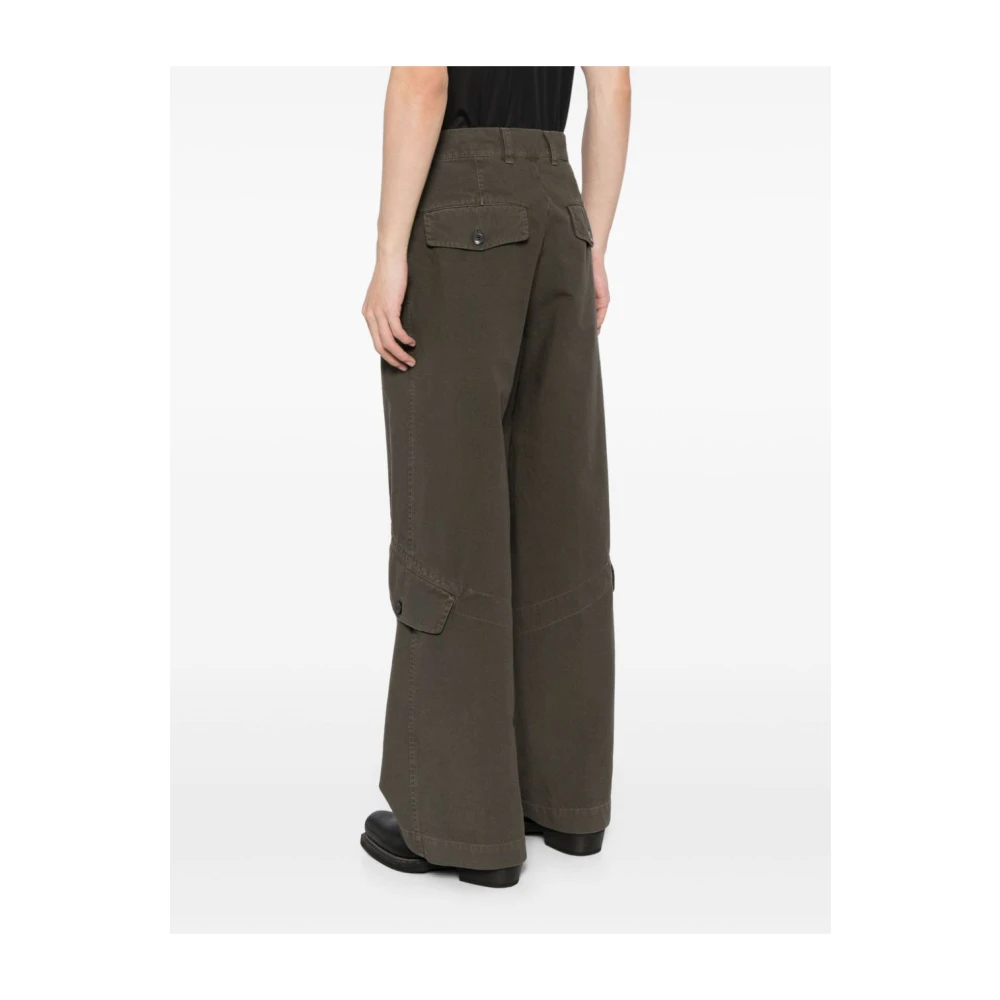 Dries Van Noten Ruimvallende waterafstotende katoenen broek Gray Heren
