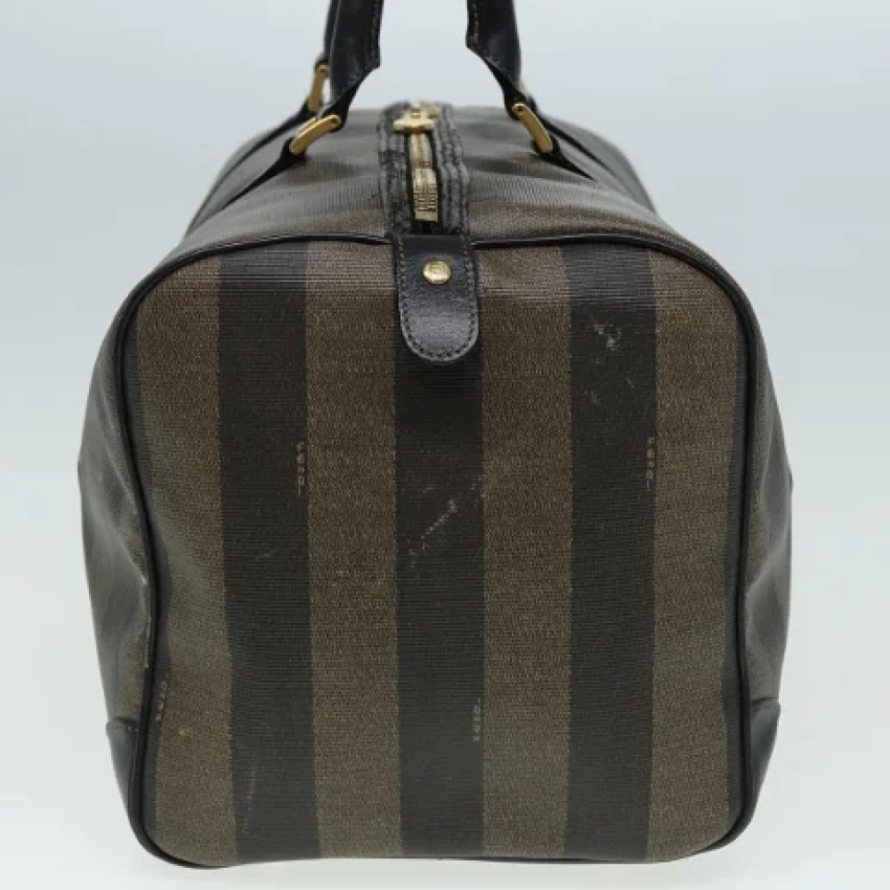 Fendi Vintage Pre-owned Nylon travel-bags Brown Dames