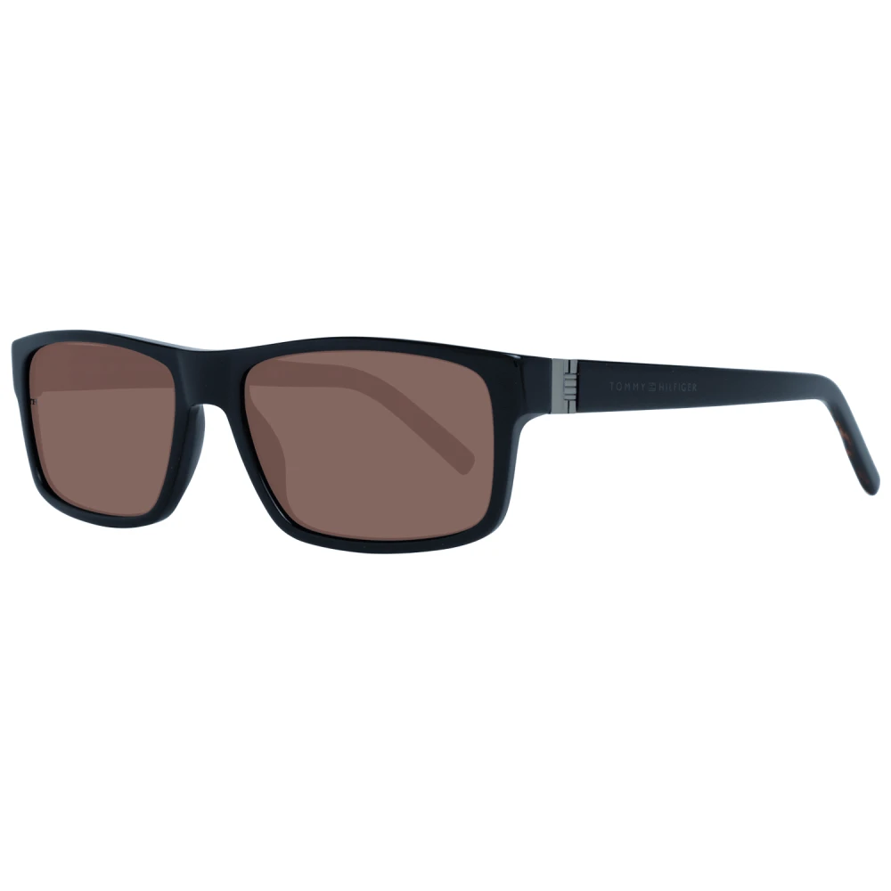 Tommy Hilfiger Black Unisex Sunglasses Svart Herr