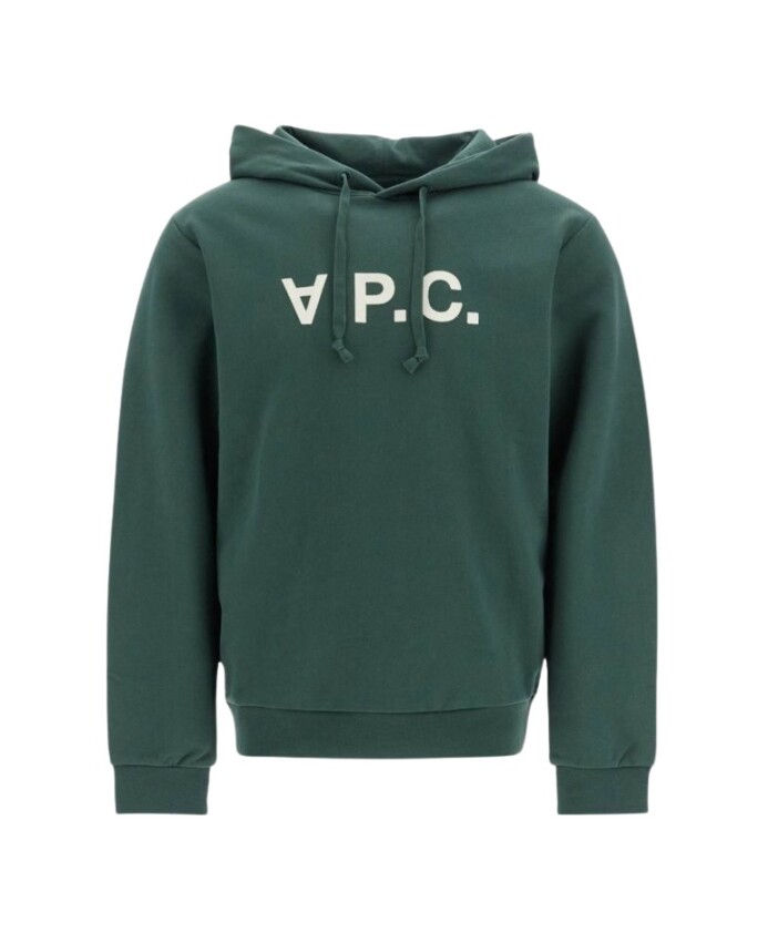 sweat-a-capuche-vert-en-coton-bio-avec-logo