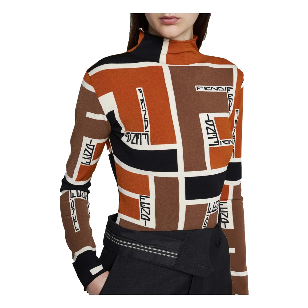 Fendi Stijlvolle Sweaters Collectie Multicolor Dames