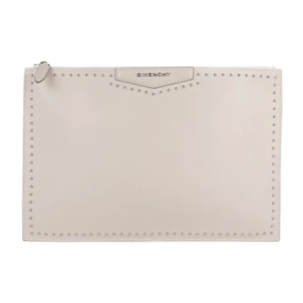 Givenchy Pre-owned Fabric clutches Beige Dames
