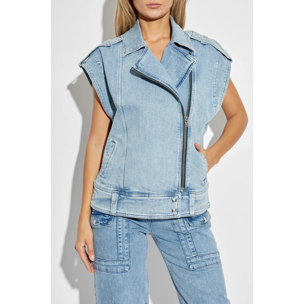 IRO Denim vest Ynesa Blue Dames