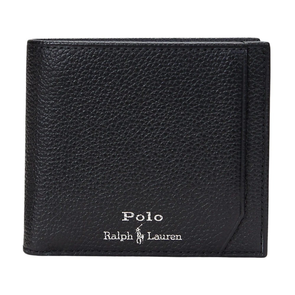 Ralph Lauren Men's Black Leather Wallet - Wallets & Cardholders - One Size - Accessories