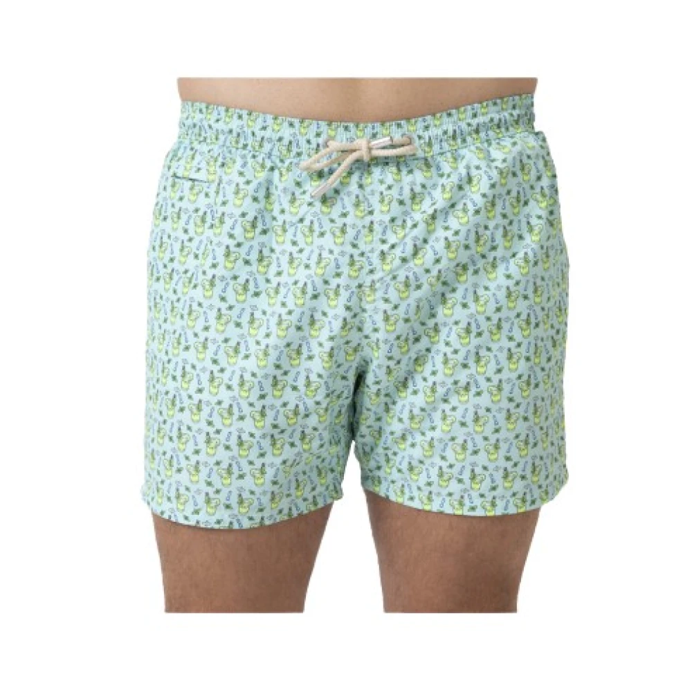 Mc2 Saint Barth Uomo Verde Costume Da Bagno Mojito Blu Turchese