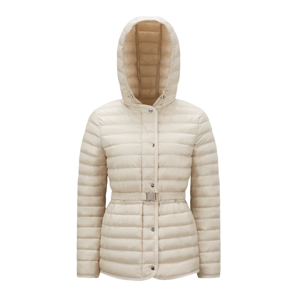 Moncler Gewatteerde Winterjas Beige Dames