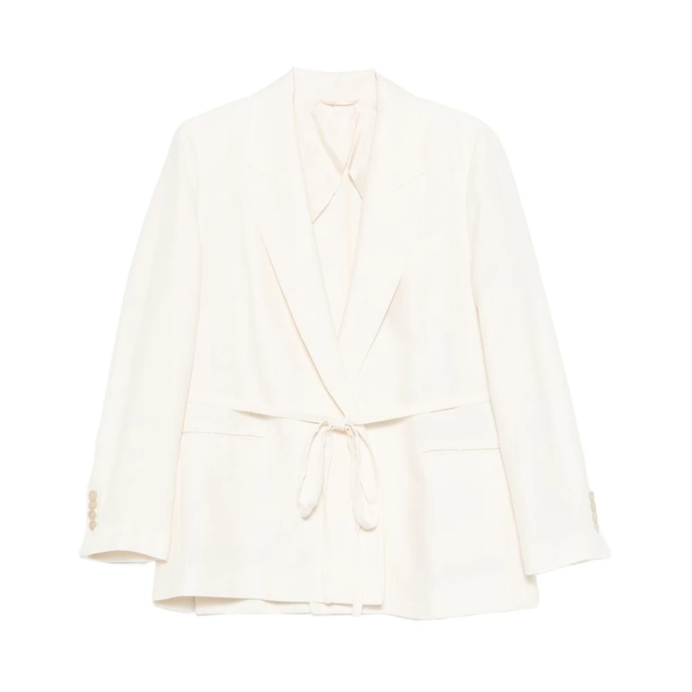 Seventy Beige Blazers, Female, M, Jackets Cream