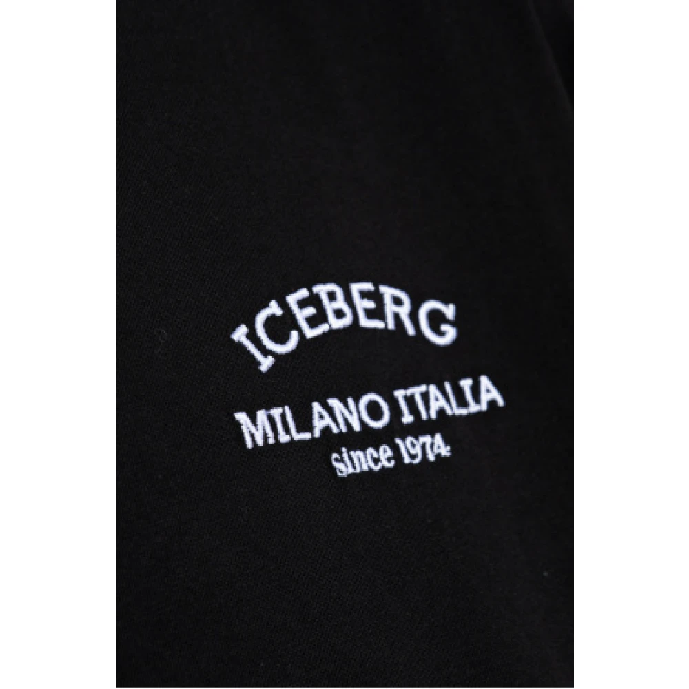 Iceberg Milan Zwart Regular Fit Tee Black Heren
