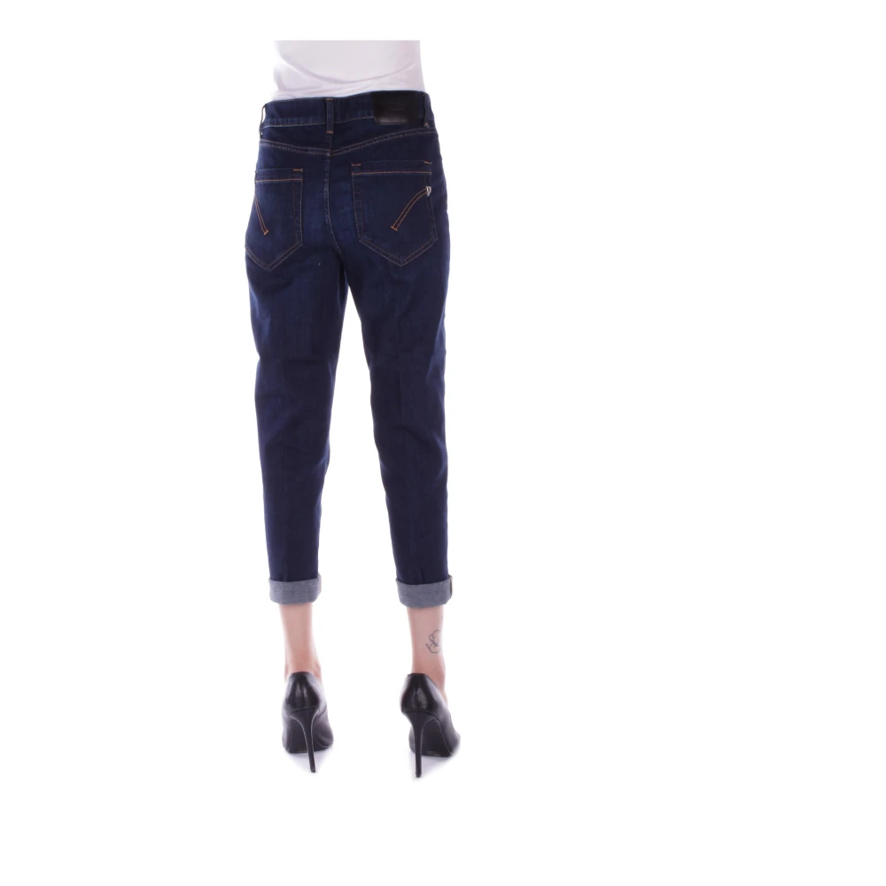 Dondup Denim Jeans met Zijlogo Blue Dames