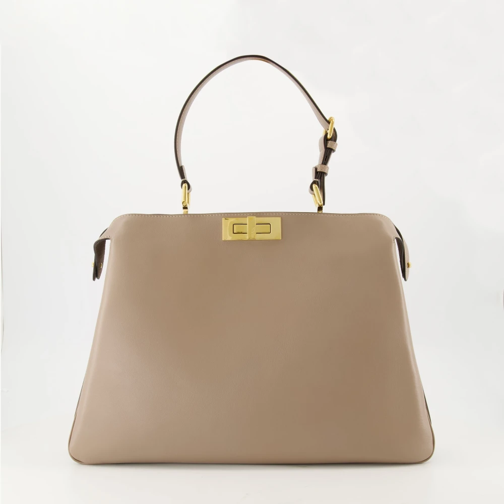 Fendi Zachte Peekaboo Beige Accessoire Vrouw Beige Dames