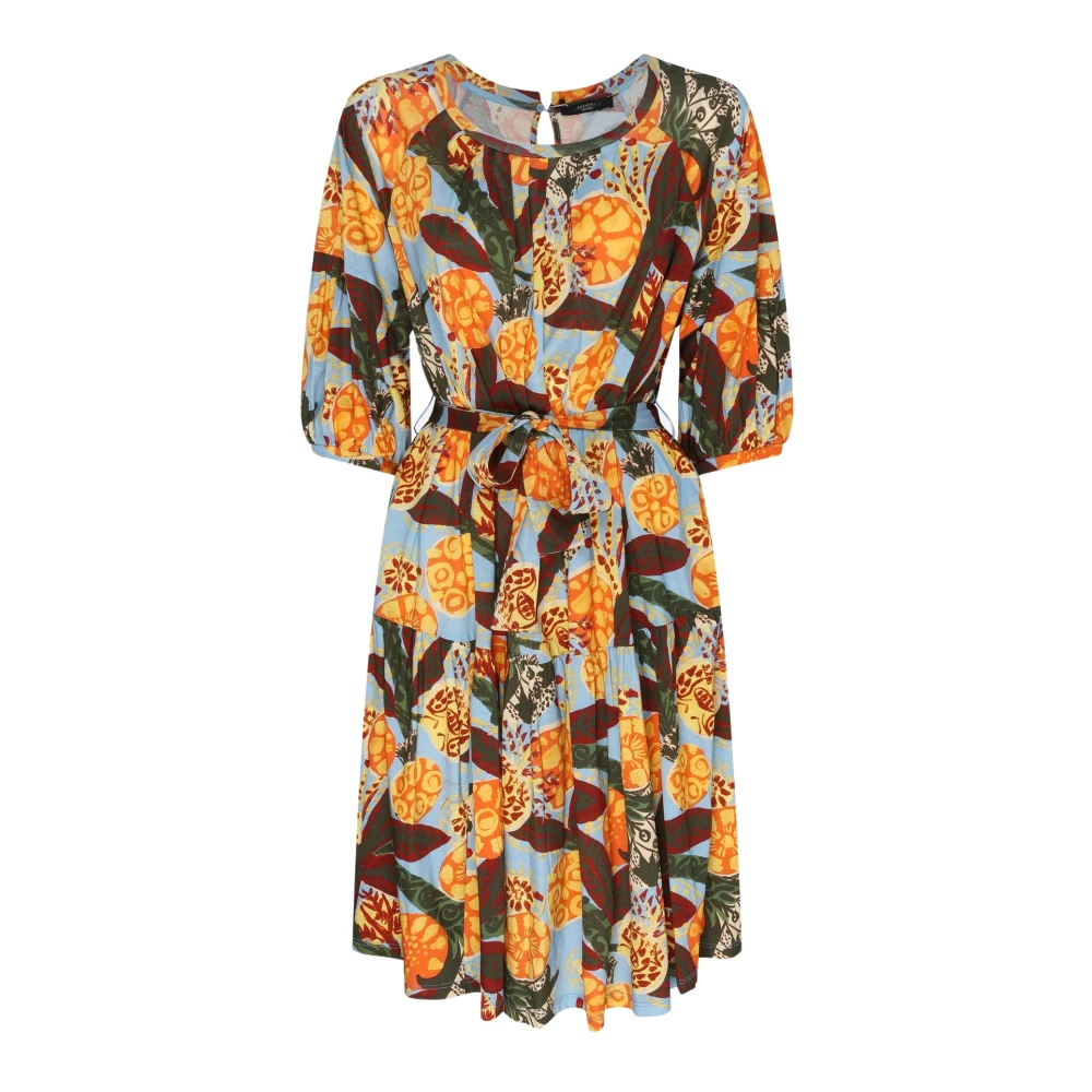 Max Mara Weekend Multicolor Fantasie Jurk voor Weekenduitjes Multicolor Dames