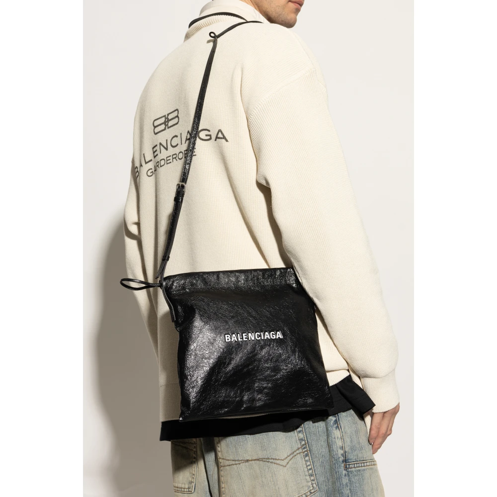 Balenciaga Schoudertas Stof Black Heren